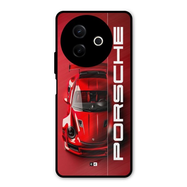 Red Porsche Metal Back Case for Vivo Y39