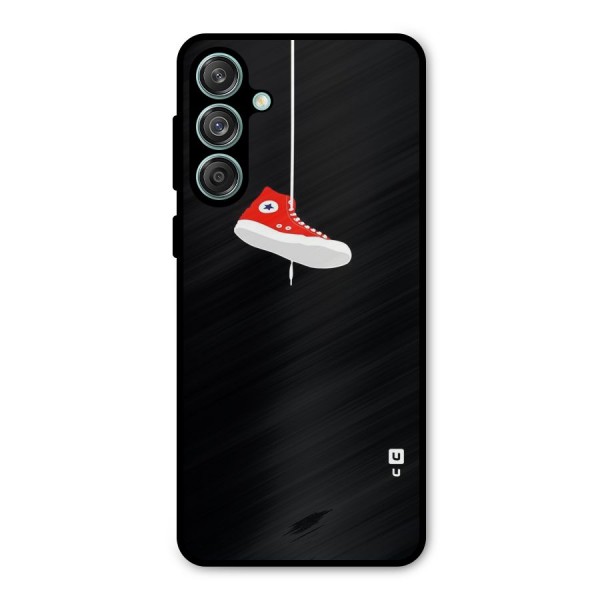 Red Shoe Hanging Metal Back Case for Galaxy M55 5G