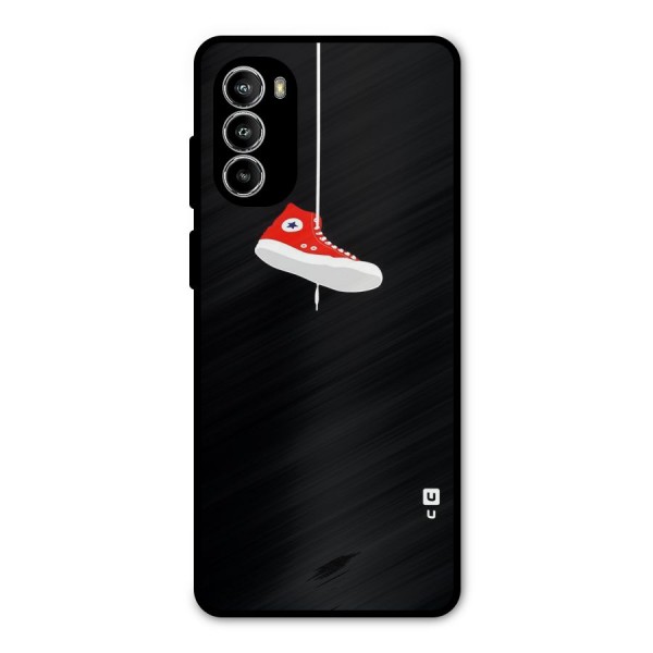 Red Shoe Hanging Metal Back Case for Moto G82