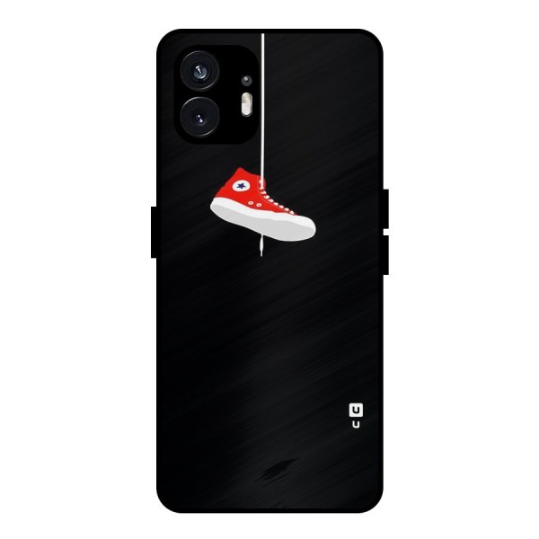 Red Shoe Hanging Metal Back Case for Nothing Phone 2