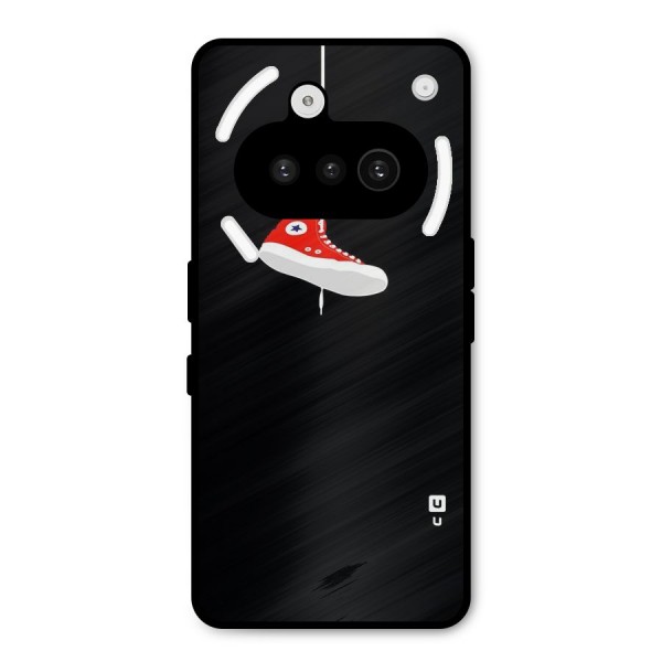 Red Shoe Hanging Metal Back Case for Nothing Phone 3a