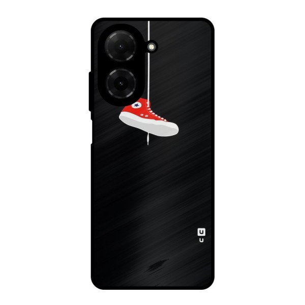 Red Shoe Hanging Metal Back Case for Poco C71