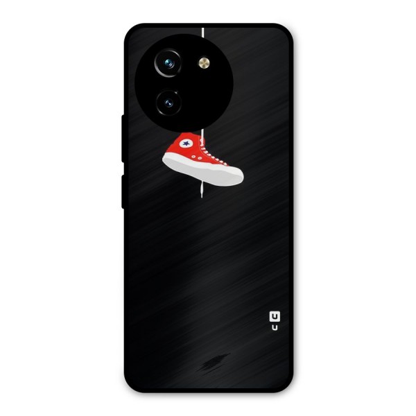 Red Shoe Hanging Metal Back Case for Vivo T3x