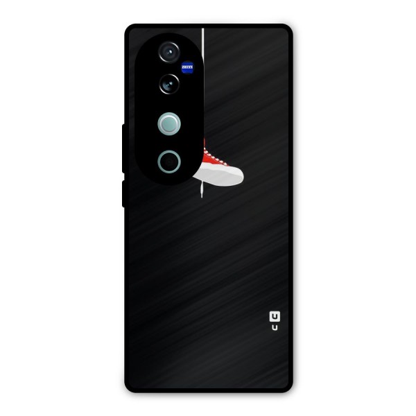 Red Shoe Hanging Metal Back Case for Vivo V40 Pro
