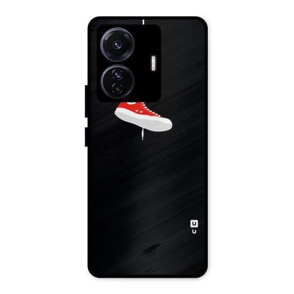 Red Shoe Hanging Metal Back Case for iQOO Z6
