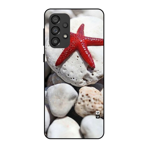 Red Star Fish Metal Back Case for Galaxy A33 5G