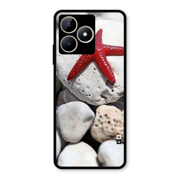 Red Star Fish Metal Back Case for Realme Narzo N53