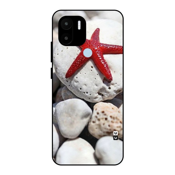 Red Star Fish Metal Back Case for Redmi A1+