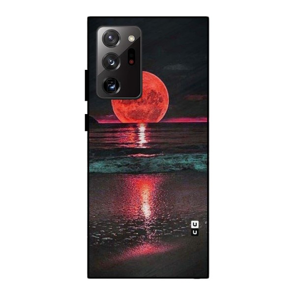 Red Sun Ocean Metal Back Case for Galaxy Note 20 Ultra 5G