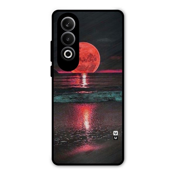 Red Sun Ocean Metal Back Case for OnePlus Nord CE4