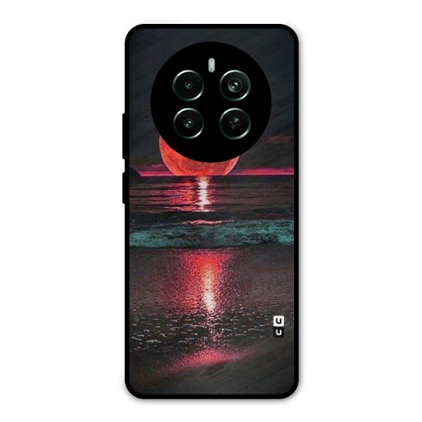 Red Sun Ocean Metal Back Case for Realme 12 Pro Plus