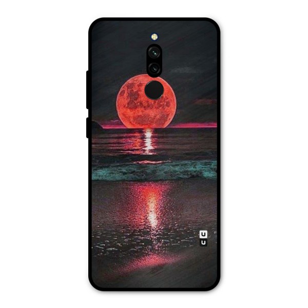 Red Sun Ocean Metal Back Case for Redmi 8