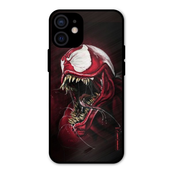 Red Venom Artwork Metal Back Case for iPhone 12 Mini