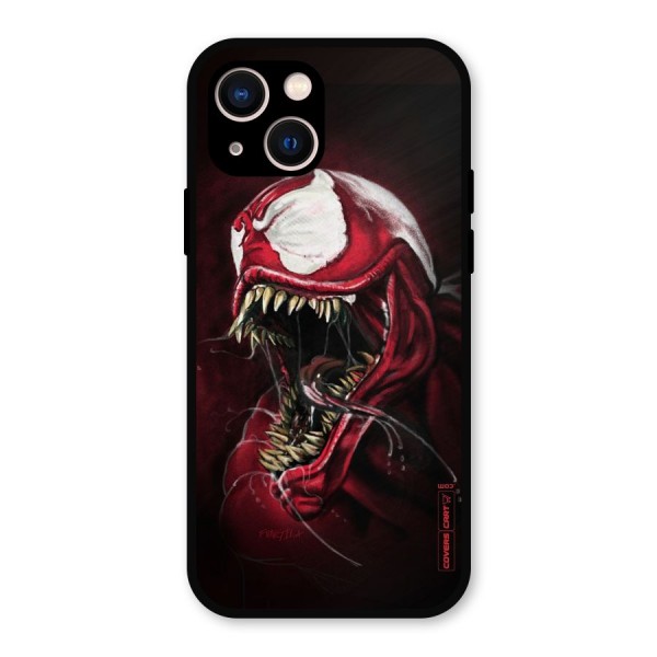 Red Venom Artwork Metal Back Case for iPhone 13