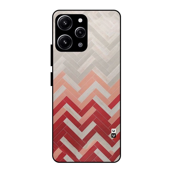 Reds and Greys Glass Back Case for Redmi 12 4G