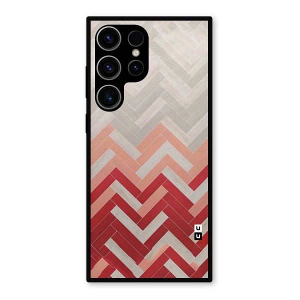 Reds and Greys Metal Back Case for Galaxy S23 Ultra