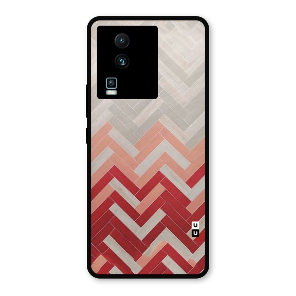 Reds and Greys Metal Back Case for iQOO Neo 7 Pro