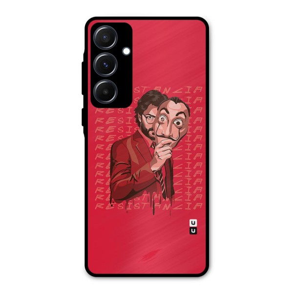 Resistancia Professor Art Metal Back Case for Galaxy A55