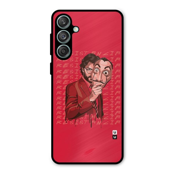 Resistancia Professor Art Metal Back Case for Galaxy M55 5G