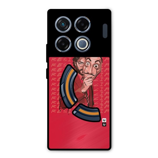 Resistancia Professor Art Metal Back Case for Infinix GT 20 Pro