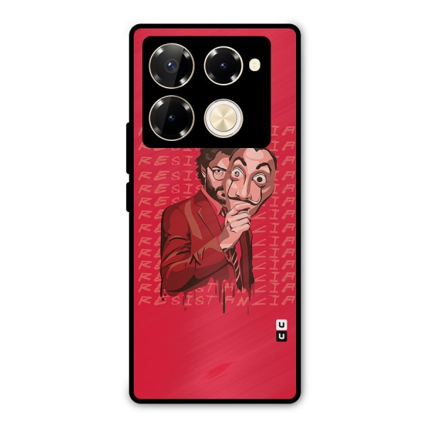 Resistancia Professor Art Metal Back Case for Infinix Note 40 Pro