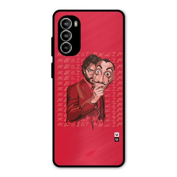 Resistancia Professor Art Metal Back Case for Moto G52