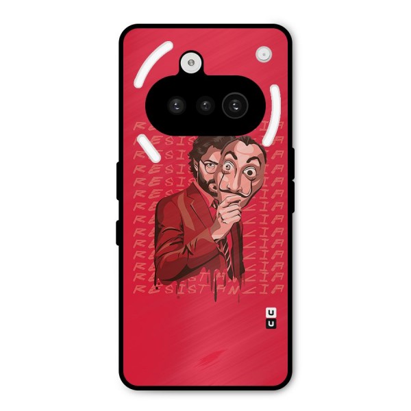 Resistancia Professor Art Metal Back Case for Nothing Phone 3a