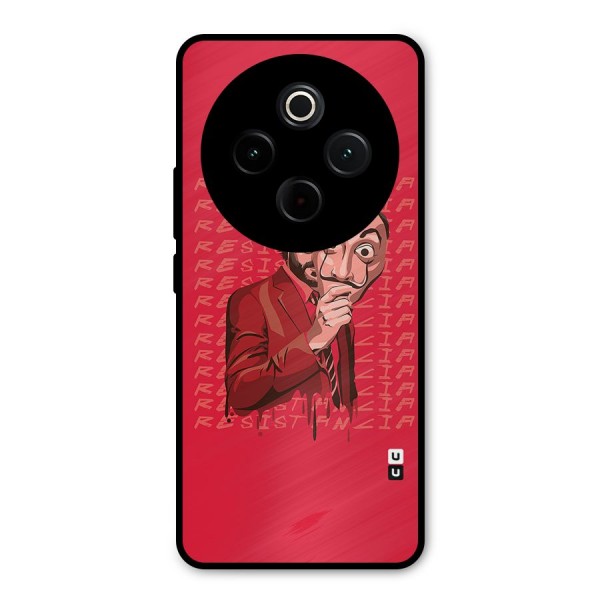 Resistancia Professor Art Metal Back Case for Vivo T4