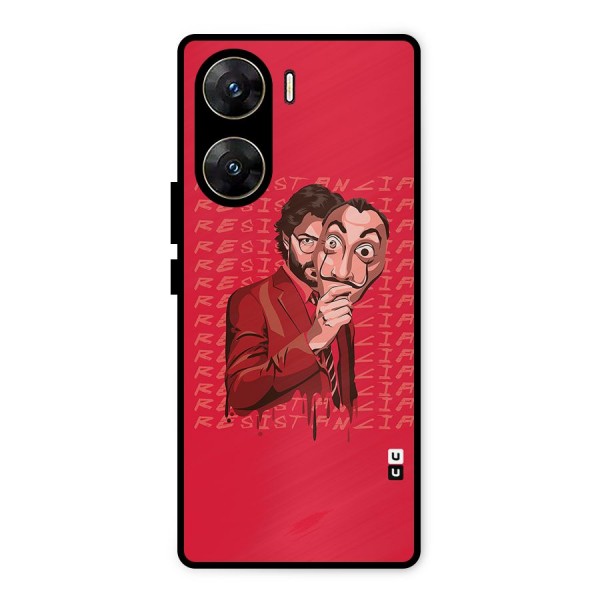 Resistancia Professor Art Metal Back Case for Vivo V29e