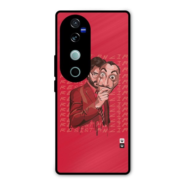 Resistancia Professor Art Metal Back Case for Vivo V40 Pro