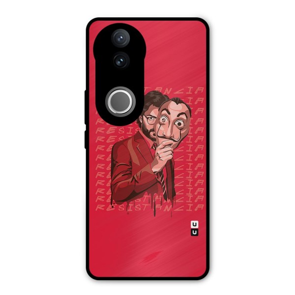 Resistancia Professor Art Metal Back Case for Vivo V50e