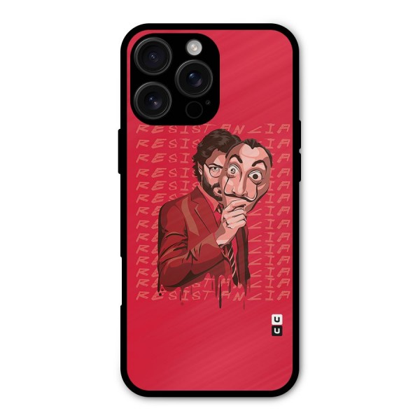 Resistancia Professor Art Metal Back Case for iPhone 16 Pro Max