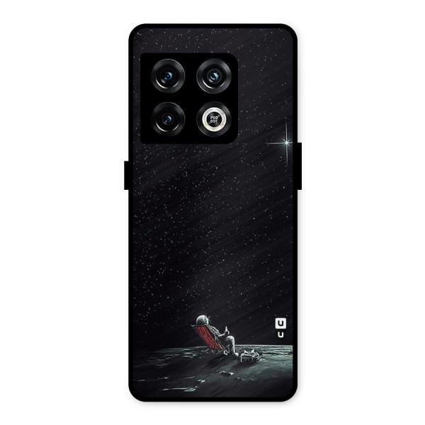 Resting Spaceman Face Metal Back Case for OnePlus 10 Pro 5G