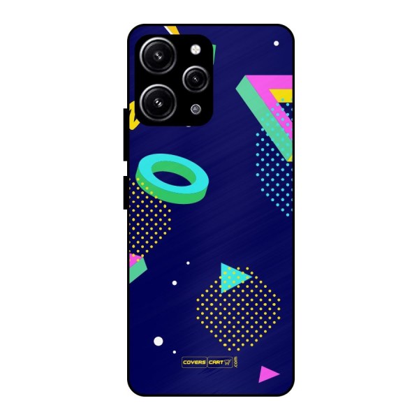 Retro Abstract Glass Back Case for Redmi 12 4G