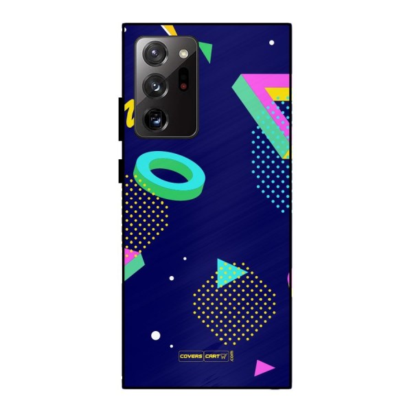 Retro Abstract Metal Back Case for Galaxy Note 20 Ultra 5G