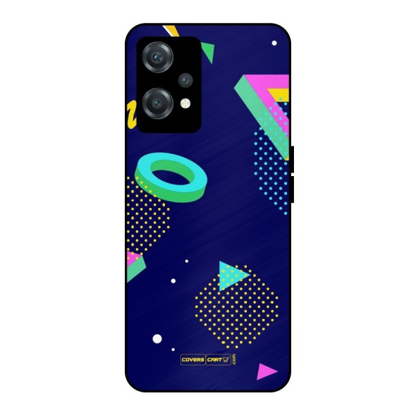 Retro Abstract Metal Back Case for OnePlus Nord CE 2 Lite 5G