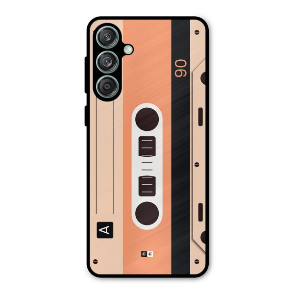 Retro Cassete Metal Back Case for Galaxy M55 5G