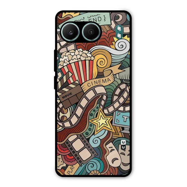 Retro Doodle Art Metal Back Case for OnePlus Nord 4