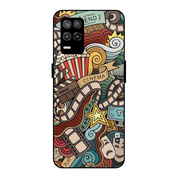 Retro Doodle Art Metal Back Case for Realme 9 5G