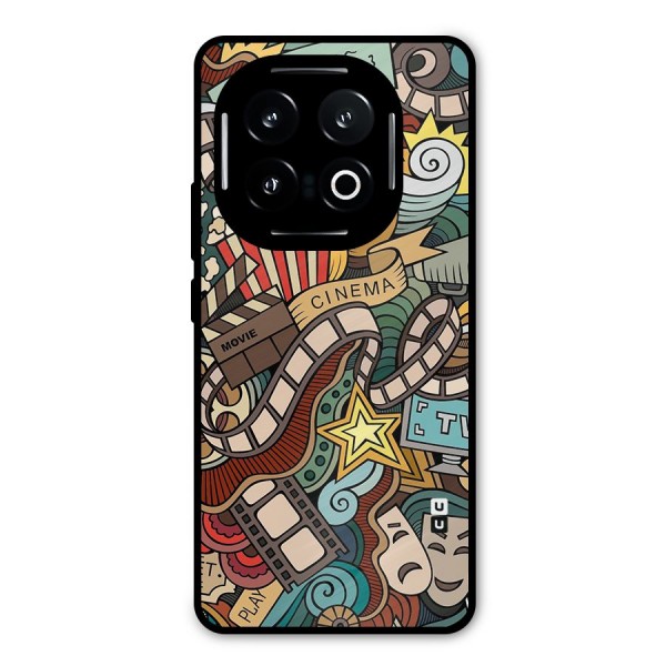 Retro Doodle Art Metal Back Case for iQOO 13