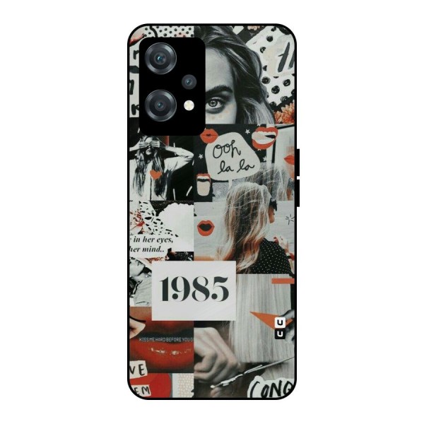 Retro Pattern Metal Back Case for OnePlus Nord CE 2 Lite 5G