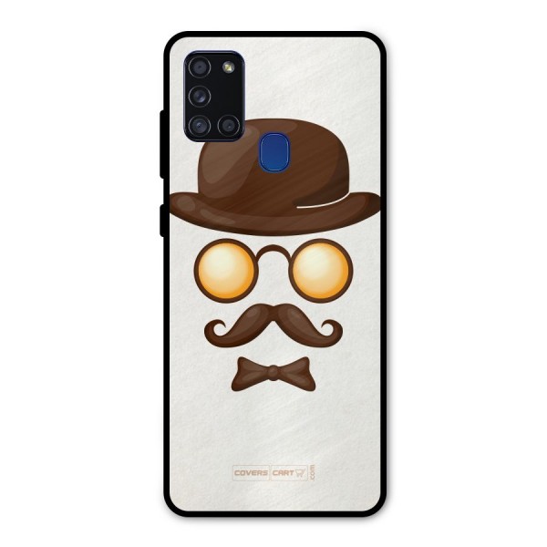 Retro Style Metal Back Case for Galaxy A21s