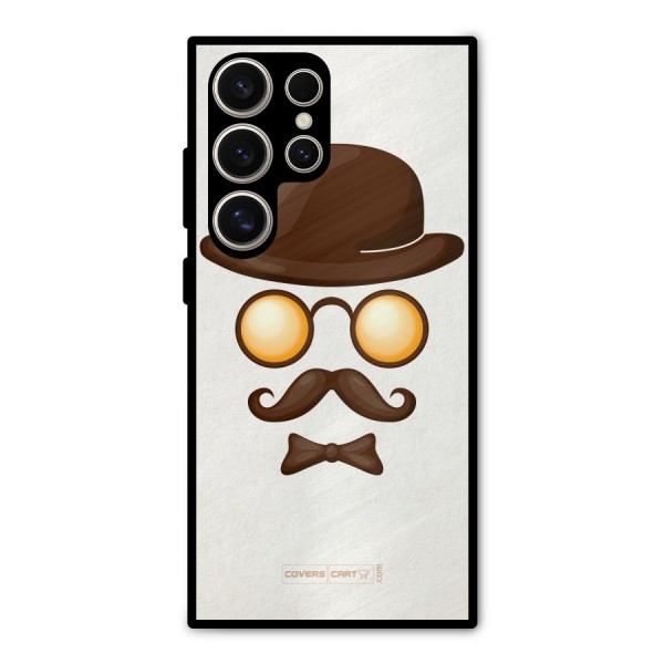 Retro Style Metal Back Case for Galaxy S24 Ultra