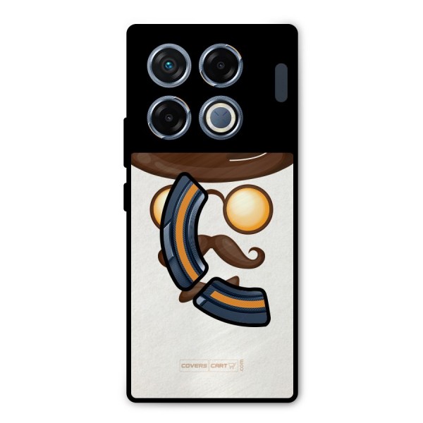 Retro Style Metal Back Case for Infinix GT 20 Pro