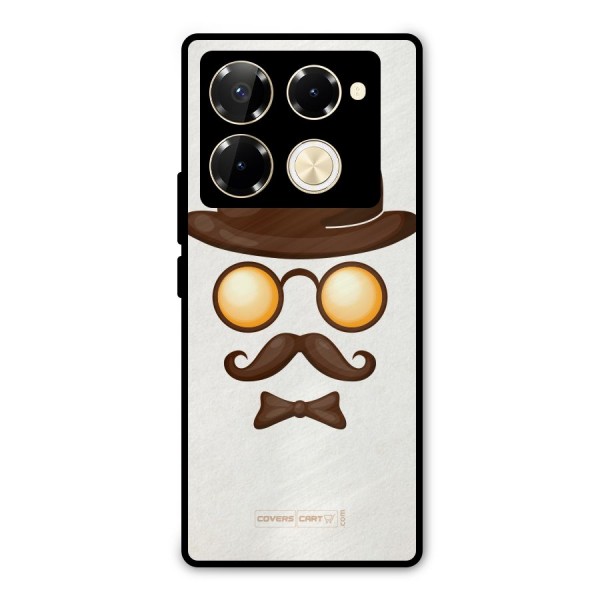Retro Style Metal Back Case for Infinix Note 40 Pro Plus