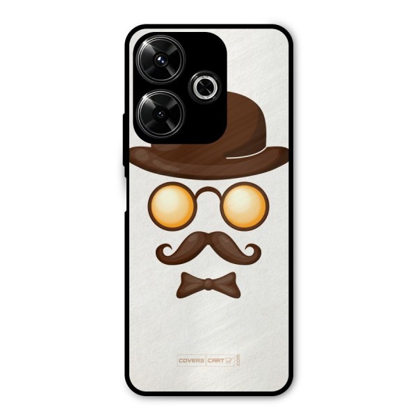 Retro Style Metal Back Case for Poco M6 Plus