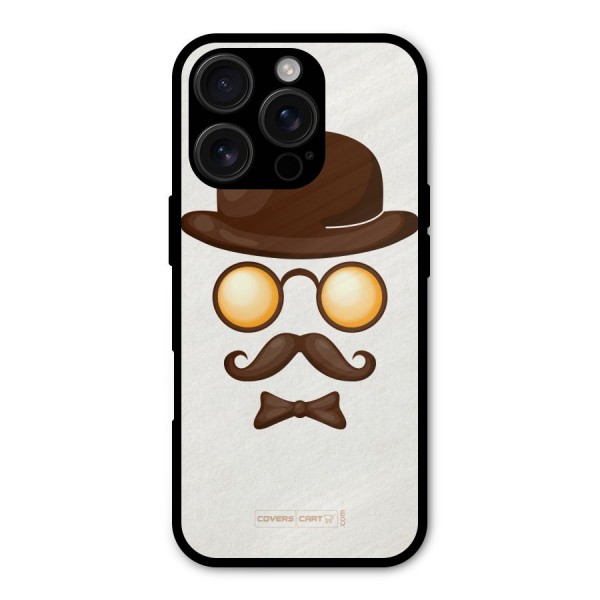 Retro Style Metal Back Case for iPhone 16 Pro