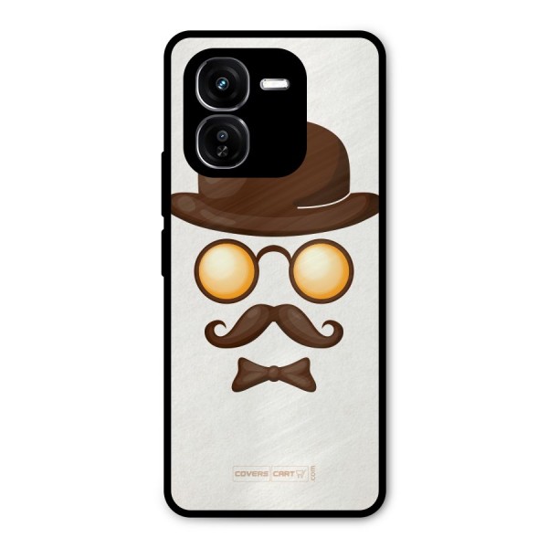 Retro Style Metal Back Case for iQOO Z9x