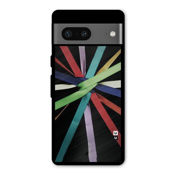 Ribbon Design Metal Back Case for Google Pixel 7