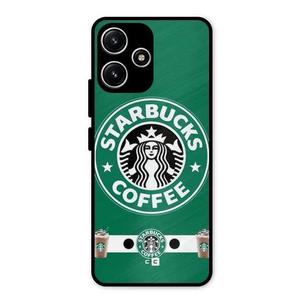 Ribbon StarBucks Metal Back Case for Redmi 12 5G